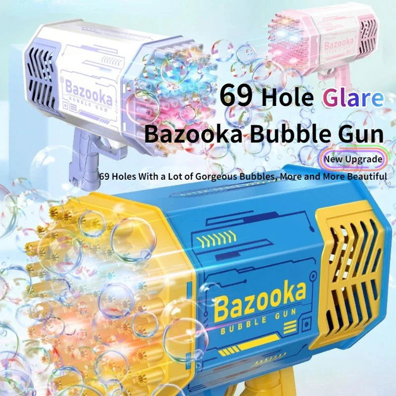 Automatic Cell Operated Bubble Machine Gun 69 Holes
