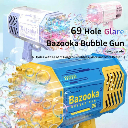 Automatic Cell Operated Bubble Machine Gun 69 Holes