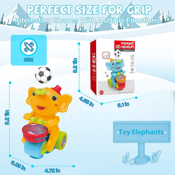 Musical Walking Elephant Toy for Kids
